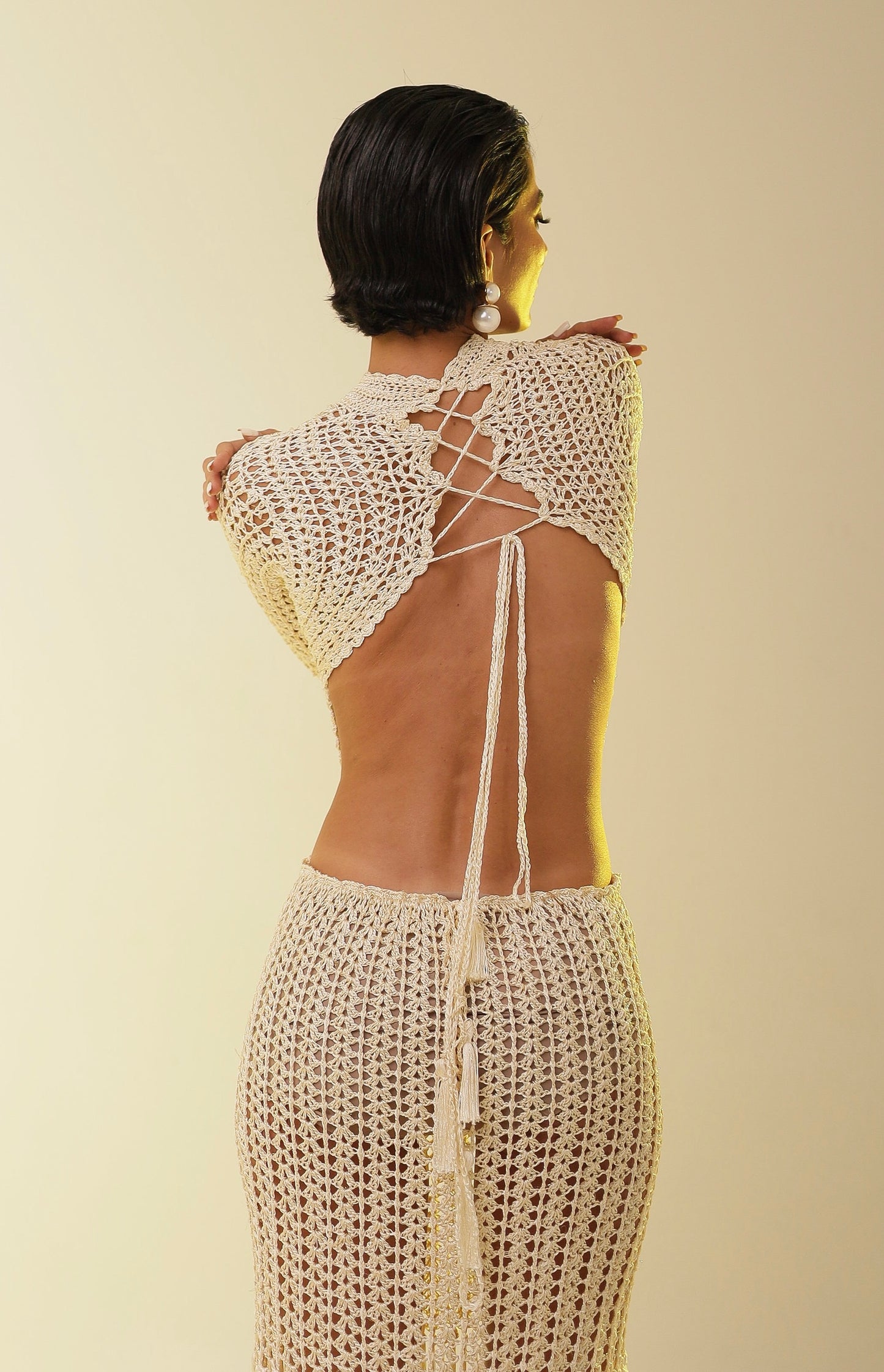 Vestido Dorys Longo Com Manga