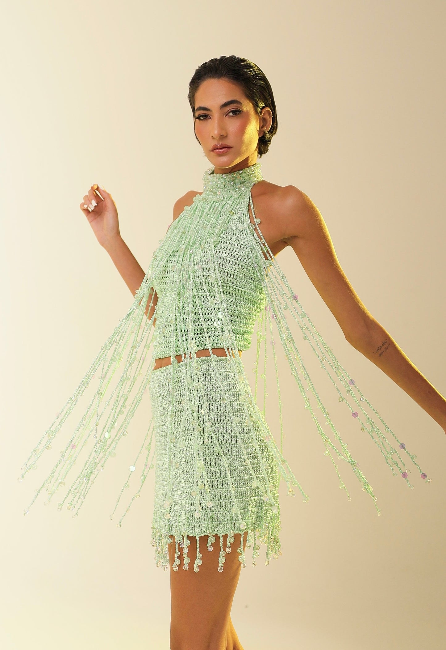 Conjunto Cristal Franja